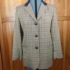 Vintage Talbots Plaid Blazer Jacket